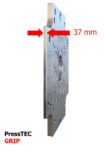 Tecnomagnete PressTec Grip 37 mm vastagságú mágneslapokkal